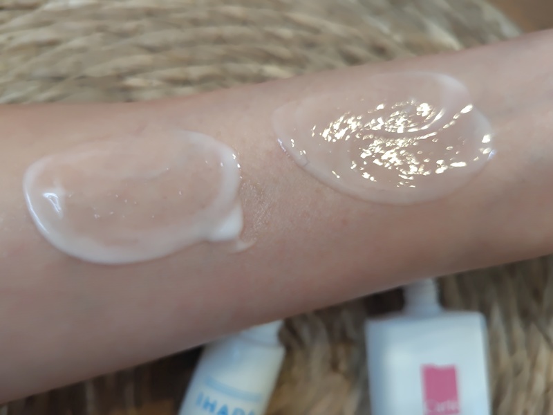 イハダとカルテHDの乳液を伸ばしてみた